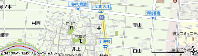 愛知県岩倉市川井町井上1224周辺の地図