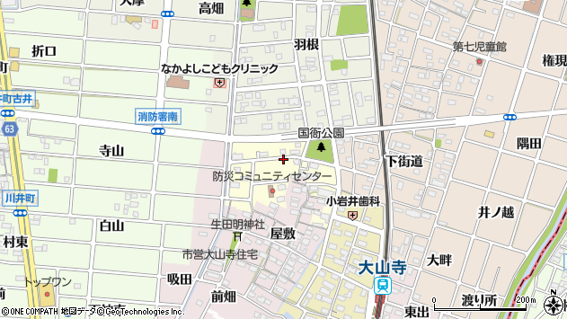〒482-0007 愛知県岩倉市大山寺元町の地図