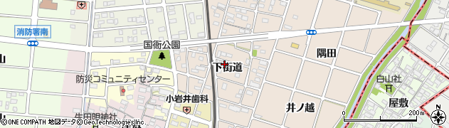 愛知県岩倉市曽野町（下街道）周辺の地図
