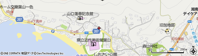 神奈川県三浦郡葉山町一色2229周辺の地図