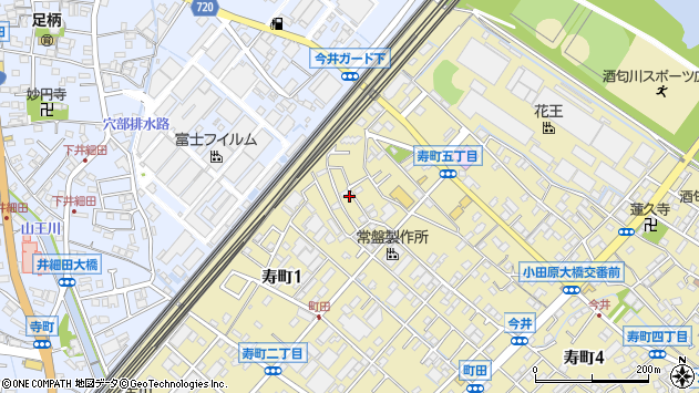 〒250-0002 神奈川県小田原市寿町の地図