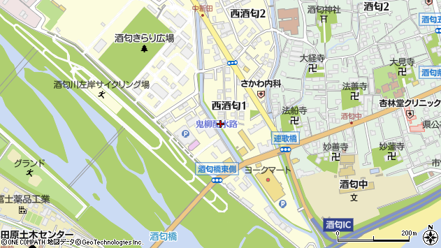 〒256-0817 神奈川県小田原市西酒匂の地図