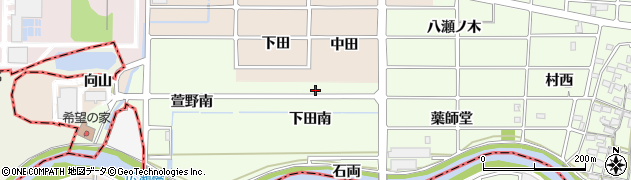 愛知県岩倉市川井町（下田）周辺の地図