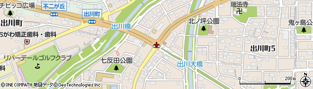 出川橋東周辺の地図