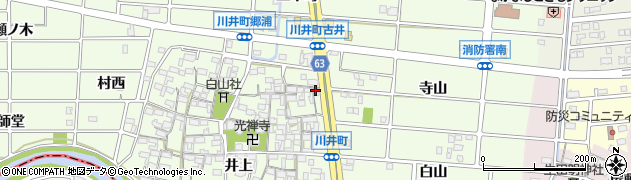 愛知県岩倉市川井町（古井）周辺の地図