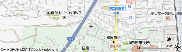 神奈川県小田原市荻窪609周辺の地図
