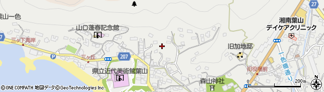 神奈川県三浦郡葉山町一色1666周辺の地図
