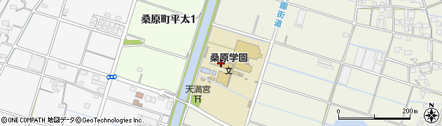 羽島市立桑原学園周辺の地図