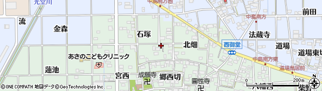 愛知県一宮市萩原町西御堂石塚59周辺の地図