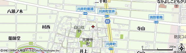 愛知県岩倉市川井町井上1420周辺の地図