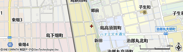 愛知県稲沢市島新田町85周辺の地図