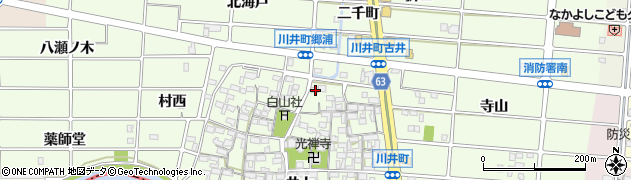 愛知県岩倉市川井町井上1417周辺の地図