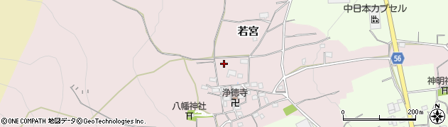 岐阜県養老町（養老郡）若宮周辺の地図