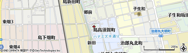 愛知県稲沢市島町（高須賀）周辺の地図