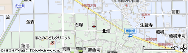 愛知県一宮市萩原町西御堂石塚54周辺の地図