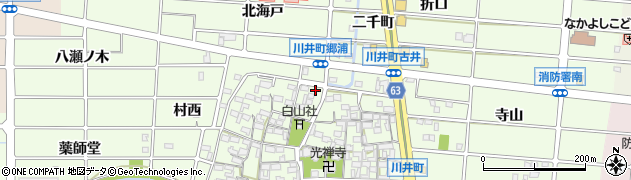 愛知県岩倉市川井町井上3周辺の地図