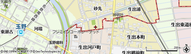 愛知県一宮市萩原町築込河戸12周辺の地図