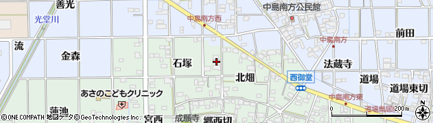 愛知県一宮市萩原町西御堂石塚53周辺の地図