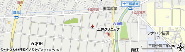 愛知県小牧市藤島町（鏡池）周辺の地図