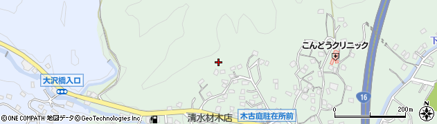 神奈川県葉山町（三浦郡）木古庭周辺の地図