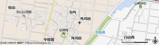 愛知県稲沢市祖父江町祖父江寺内周辺の地図