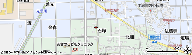 愛知県一宮市萩原町西御堂石塚8周辺の地図