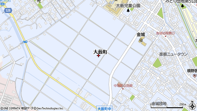 〒522-0053 滋賀県彦根市大藪町の地図
