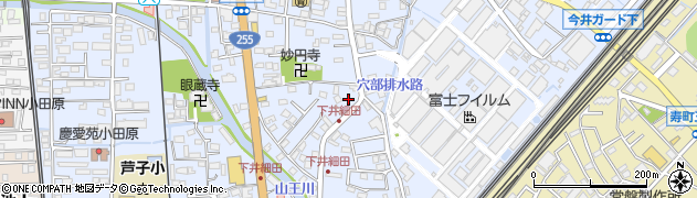 釜寅　小田原店周辺の地図