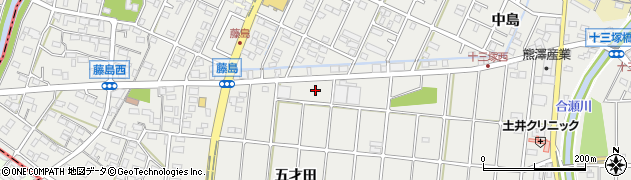 愛知県小牧市藤島町周辺の地図