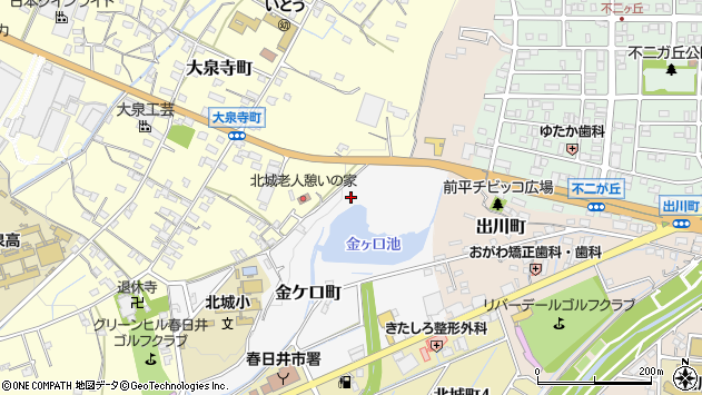 〒486-0813 愛知県春日井市金ケ口町の地図