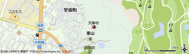天寧寺周辺の地図