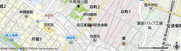 夏川記念会館周辺の地図
