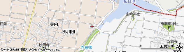 愛知県稲沢市祖父江町祖父江寺内194周辺の地図