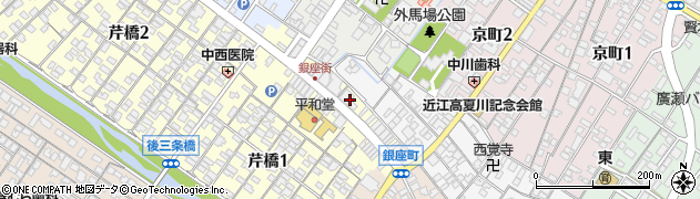 滋賀県彦根市銀座町3周辺の地図