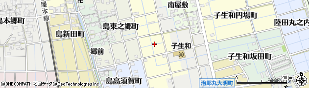 愛知県稲沢市島小原町周辺の地図