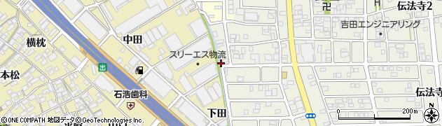 愛知県一宮市丹陽町三ツ井下城之越周辺の地図