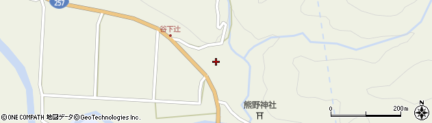 岐阜県恵那市上矢作町下420周辺の地図