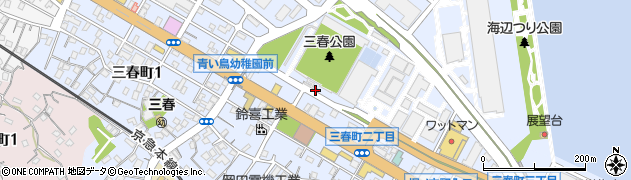 横須賀市役所　三春町自転車等保管所周辺の地図