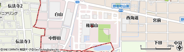 愛知県岩倉市北島町（権現山）周辺の地図