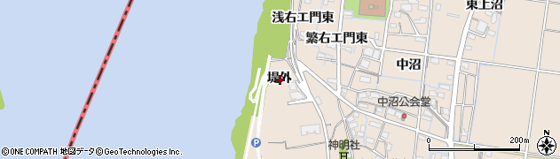 愛知県稲沢市祖父江町祖父江堤外周辺の地図