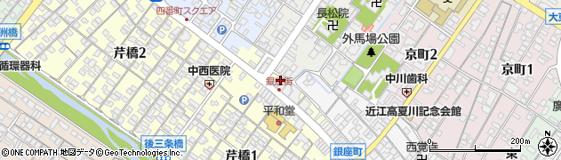 滋賀県彦根市銀座町2周辺の地図