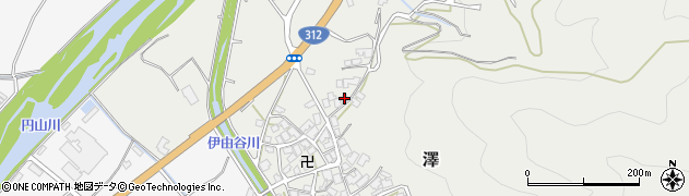 兵庫県朝来市澤411周辺の地図