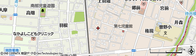 愛知県岩倉市曽野町（中街道）周辺の地図