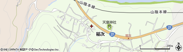 京都府船井郡京丹波町稲次野畠周辺の地図