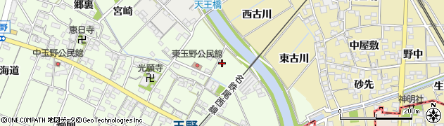 愛知県一宮市玉野北野方24周辺の地図