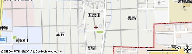 愛知県一宮市大和町南高井五反田63周辺の地図