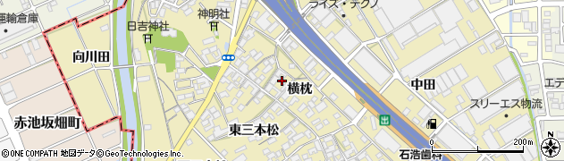 愛知県一宮市丹陽町九日市場横枕周辺の地図