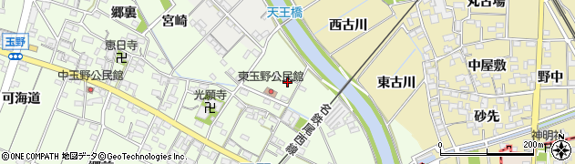 愛知県一宮市玉野北野方17周辺の地図