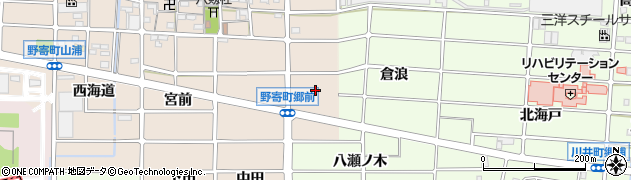 愛知県岩倉市野寄町（四反田）周辺の地図