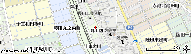 愛知県稲沢市陸田町郷上切周辺の地図